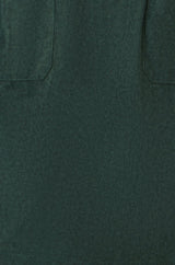 Yumi Green Cord Tunic With Ruched Sleeve