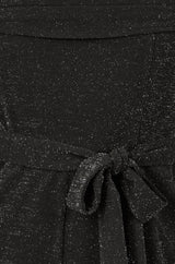 Yumi Black Sparkle Stretch Bardot Jumpsuit
