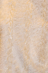 Yumi Ivory Hanging Sequin Long Sleeve Top