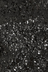 Yumi Black Sequin High Neck Top