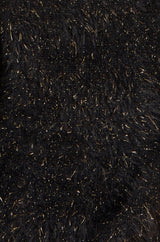 Yumi Black Metallic Fluffy Eyelash Relaxed Jumper