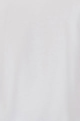 Yumi White Stretch Cotton Jersey Long Sleeve Top