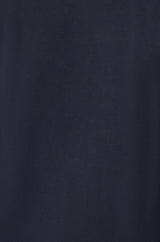 Yumi Navy Stretch Cotton Jersey Long Sleeve Top