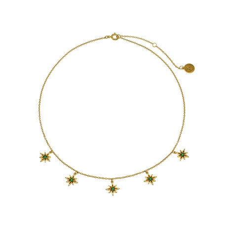 Ziggy North Star Choker Necklace Gold