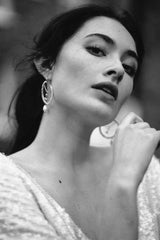 Pearly Drop Hoops