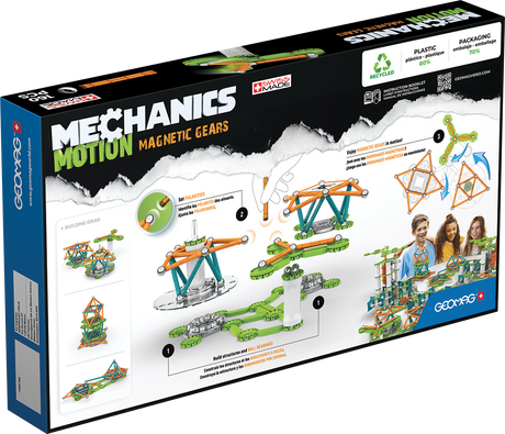 Geomag Mechanics Motion Magnetic Gears 160 Pieces