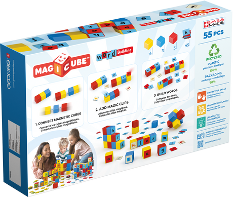 Geomag Magicube Word Building Set 55 Pieces
