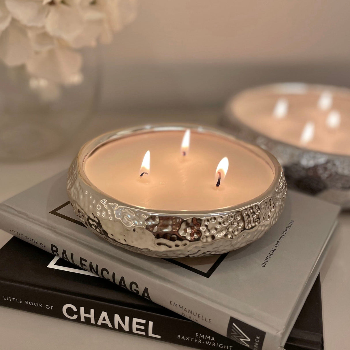 Aeolian 3 Wick Silver Scented Candle