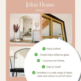 Aimi - Full Length Gold Metal Rectangle Window Mirror - 180cm x 105cm