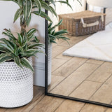 Akiko - Full Length Black Metal Arched Mirror - 200cm x 120cm