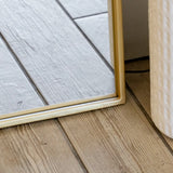 Akiko - Full Length Gold Metal Arched Mirror - 180cm x 105cm