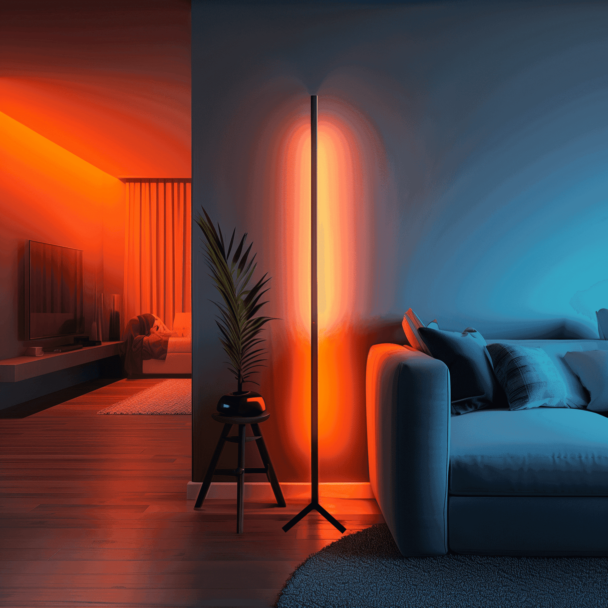 Ambient RGB Corner Floor Lamp