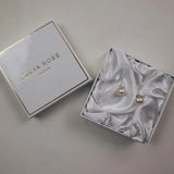 Fresh Water Pearl and Silver Stud Earrings