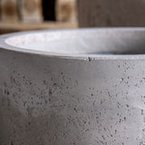 Aurella | Truffle – 85cm XXL Concrete Cylinder Planter – 365L Round Plant Pot