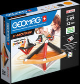 Geomag E-Motion Build Your Spinner Recycled 32 Pieces Set
