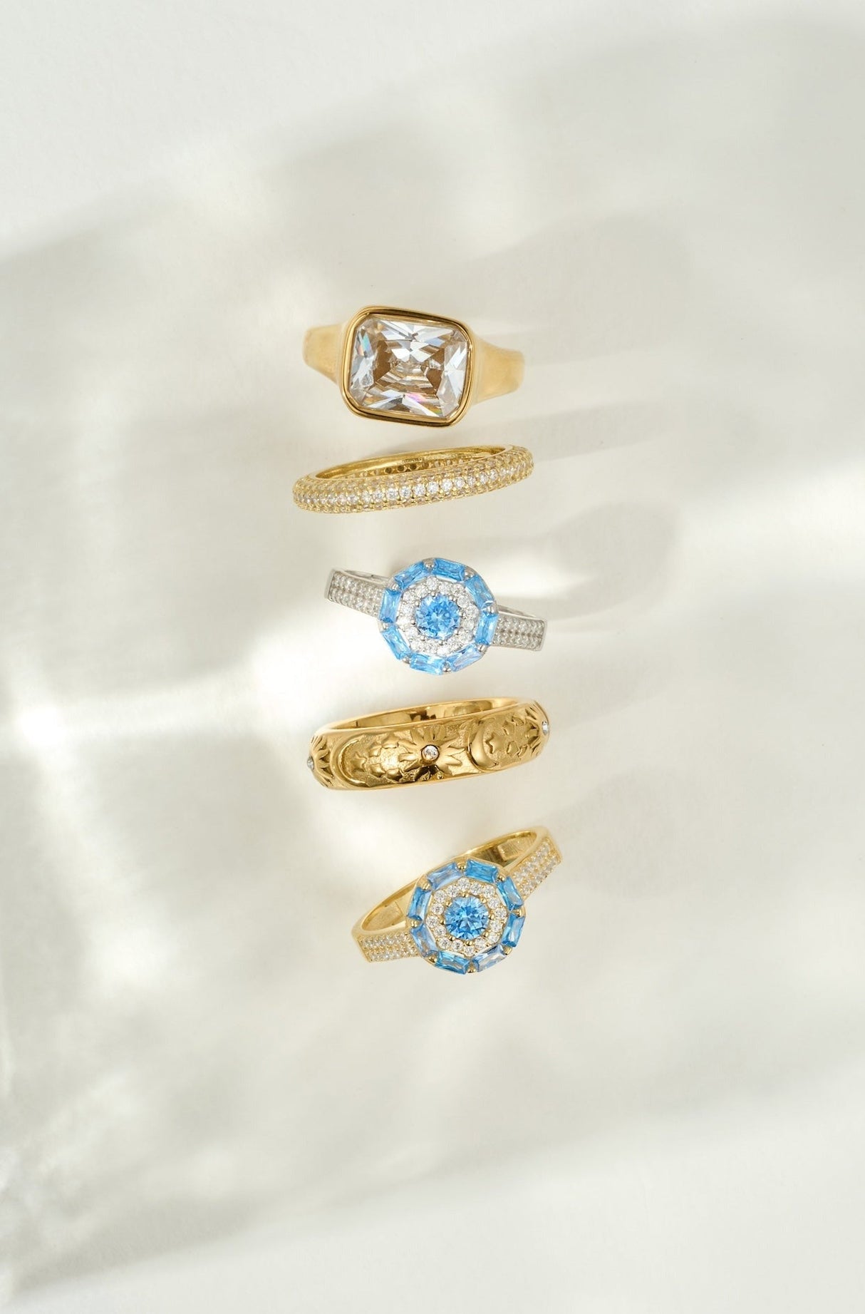 Something Blue Ring: Gold