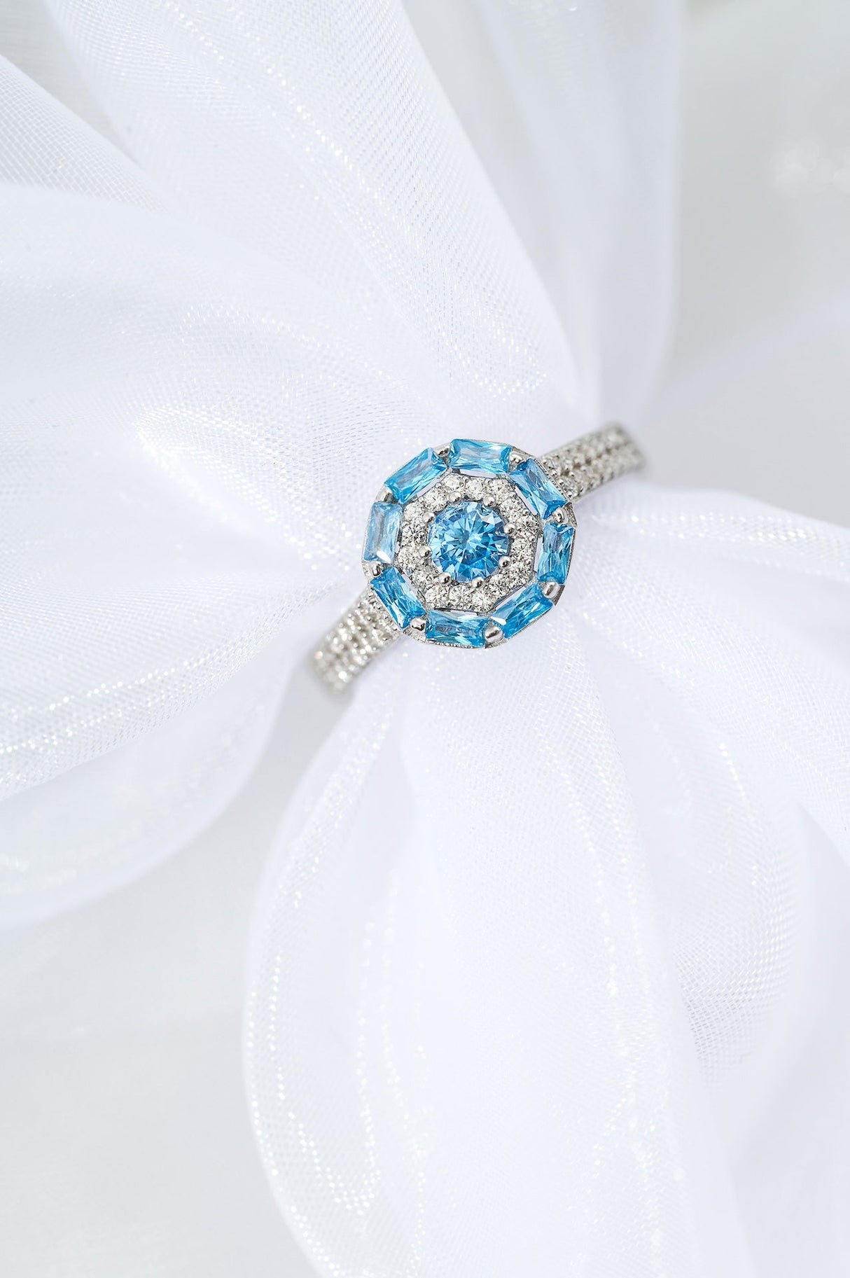 Something Blue Ring: Silver