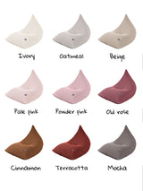 Chunky Knitted Bean Bag | POWDER PINK
