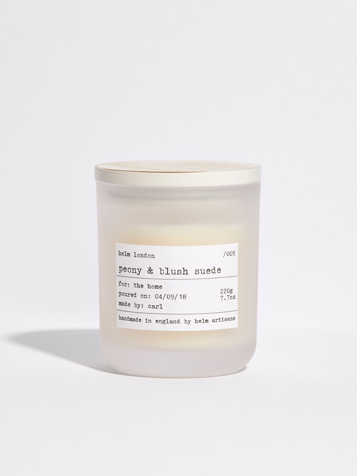 Peony & Blush Suede Luxury Candle