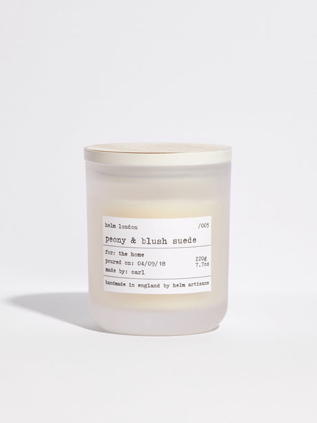 Peony & Blush Suede Luxury Candle