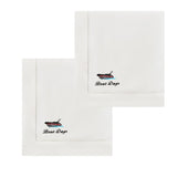 Embroidered Boat Themed Napkins