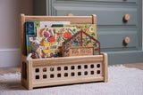 Book Storage Caddy - Solid Oak