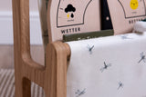 Nestie Book Hammock, Solid Oak - Waterside