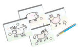 Colouring With Water - Farm Animals