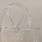 Carina Bubbled Glass Decorative Handbag Vase