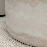 Celeste Round Neutral Marble Effect Coffee Table