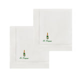 Champagne Napkins | Embroidered Linen