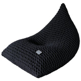Chunky Knitted Bean Bag | CHARCOAL