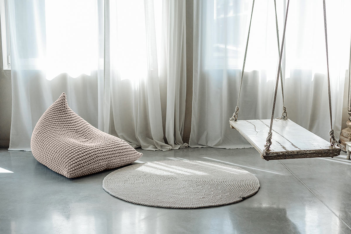 Chunky Knitted Bean Bag | CINNAMON