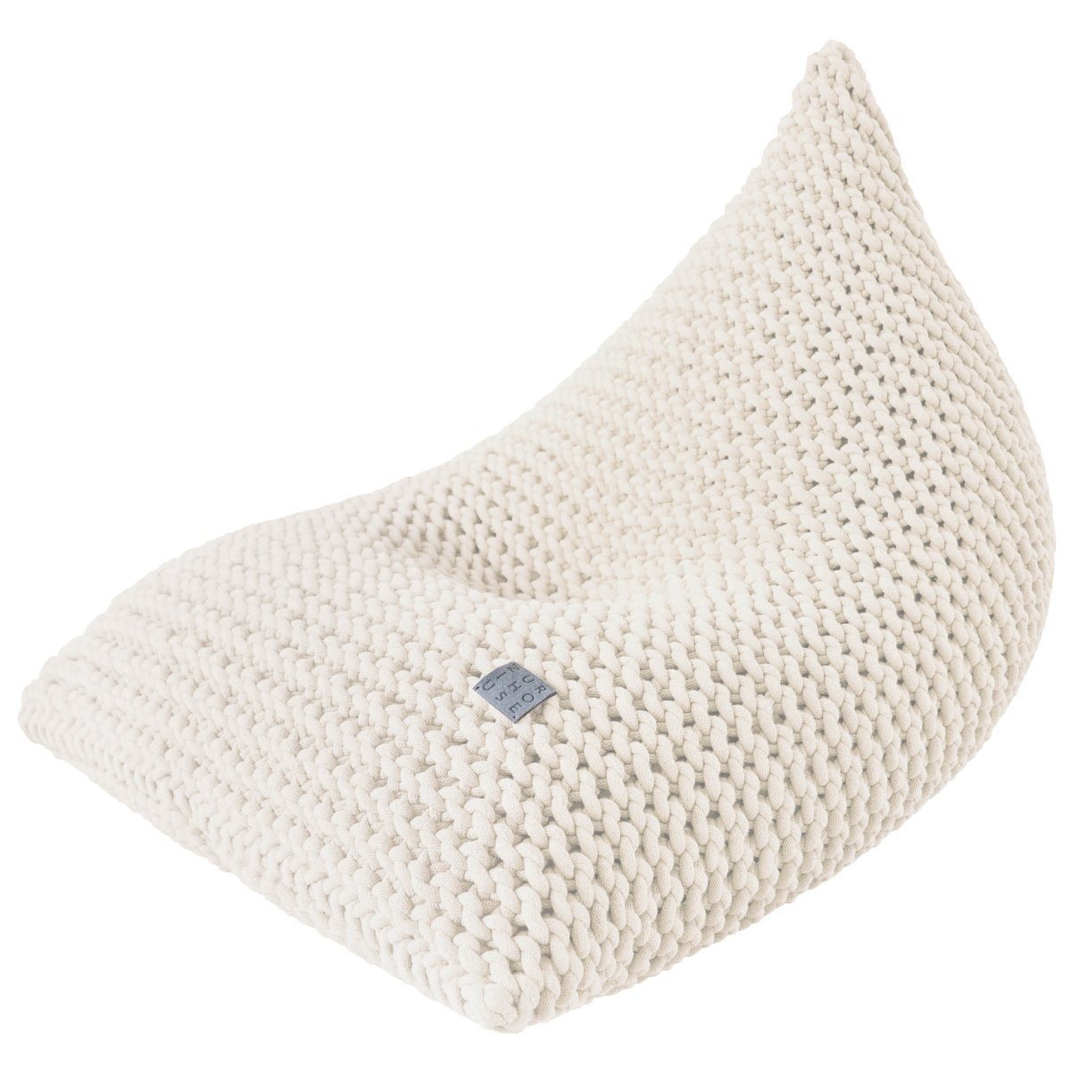 Chunky Knitted Bean Bag | IVORY