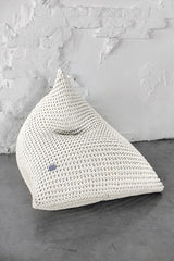 Chunky Knitted Bean Bag | IVORY