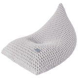 Chunky Knitted Bean Bag | LIGHT GREY