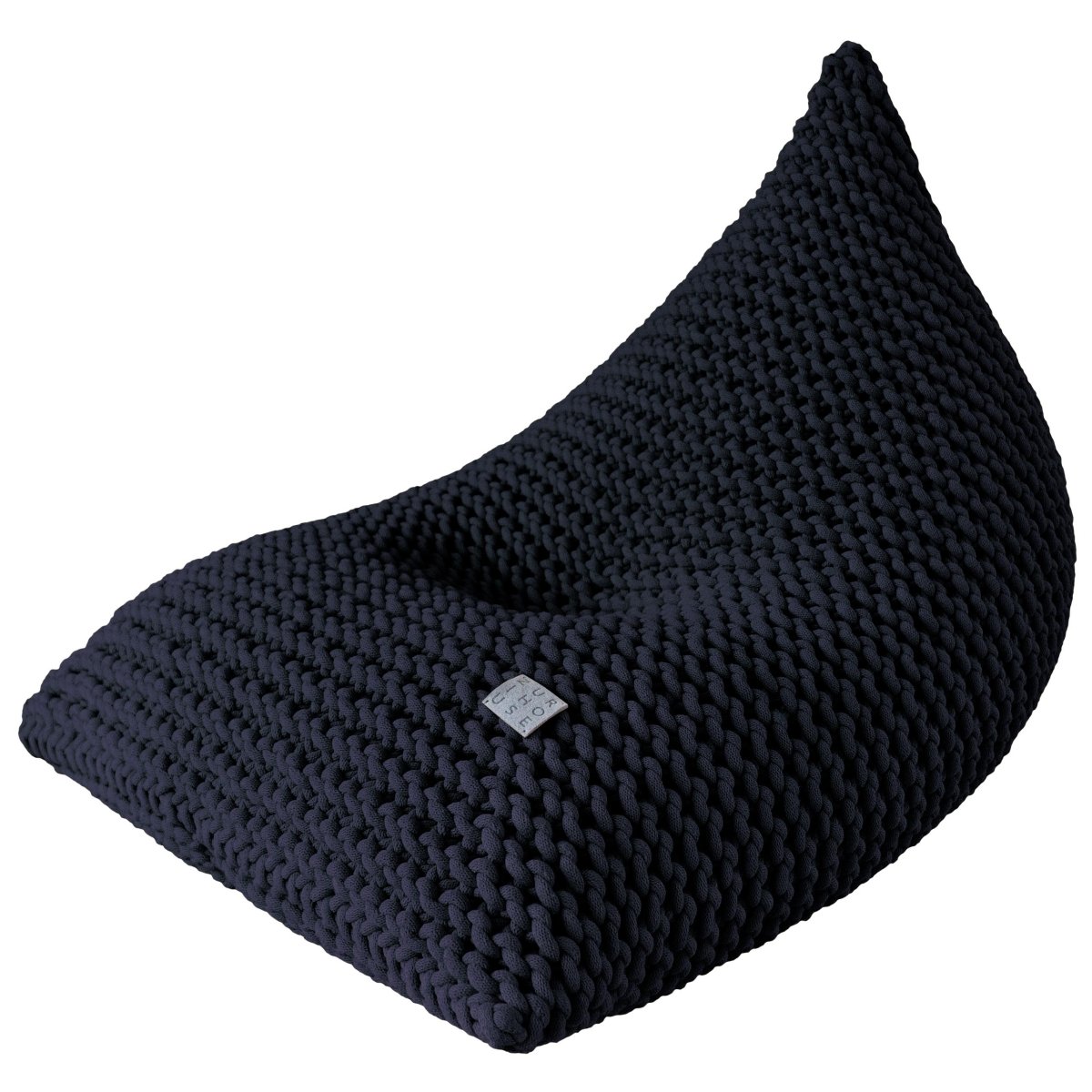 Chunky Knitted Bean Bag | NAVY BLUE
