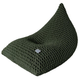 Chunky Knitted Bean Bag | OLIVE GREEN