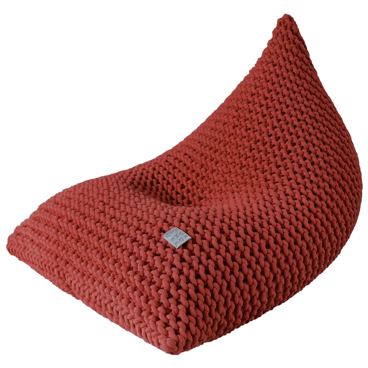 Chunky Knitted Bean Bag | TERRACOTTA
