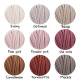 Chunky Knitted Bean Bag | TERRACOTTA