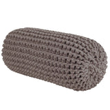 Chunky Knitted Bolster Footrest | MOCHA