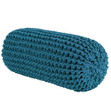 Chunky Knitted Bolster Footrest | PETROL