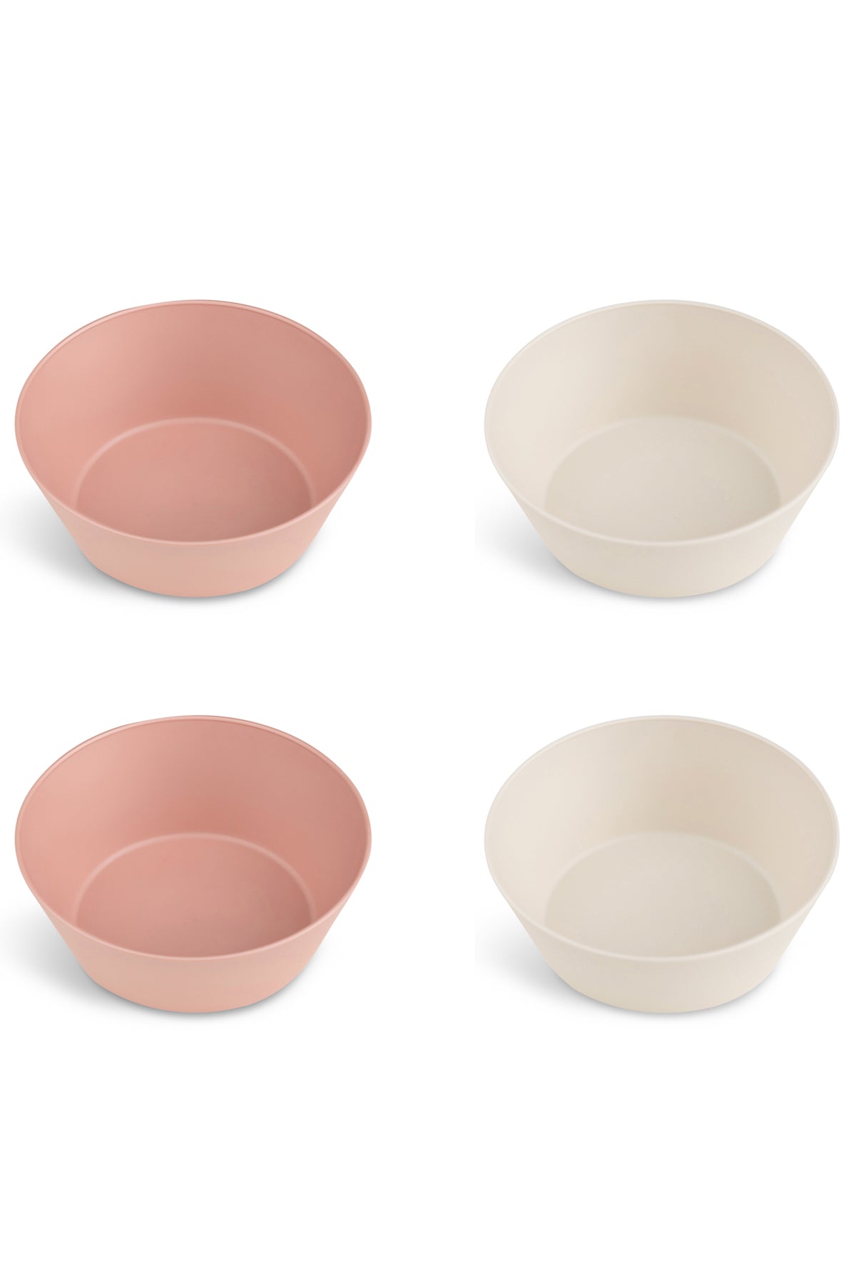 Eco Bowls Set of 4 in Pink/ Cream