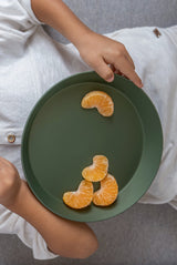 Eco Plates Set of 4 in Green/Cream
