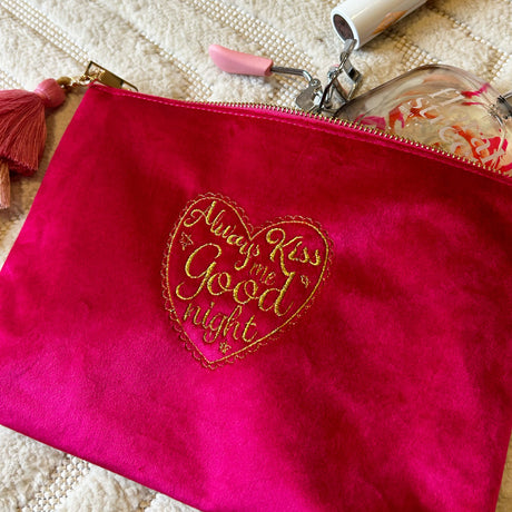 Kiss Me Velvet Pouch