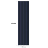 Coloured Acoustic Slatted Wall Panels