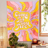 Come As You Are Retro Tapestry