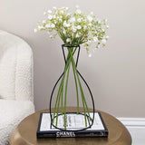 Contour Black Silhouette Wire Vase