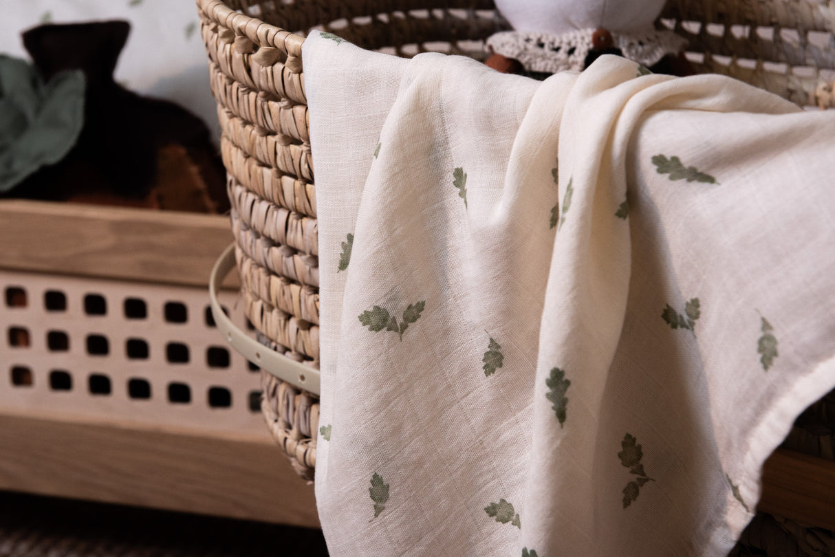 Muslin Swaddle Blanket (Large) - Woodland