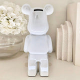 Cream Pearlescent Standing Bear Ornament